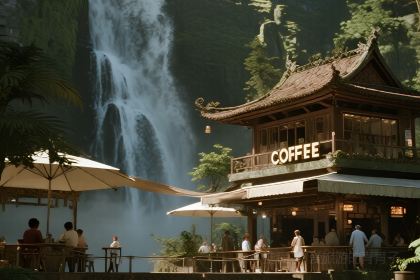 翁布悬崖瀑布咖啡