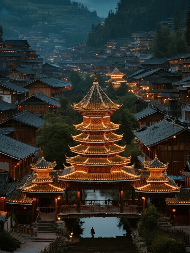 西江千戶苗寨秋季親子人像天花板!雲亭酒店機位絕了 西江千戶苗寨秋季親子人像天花板!雲亭酒店機位絕了