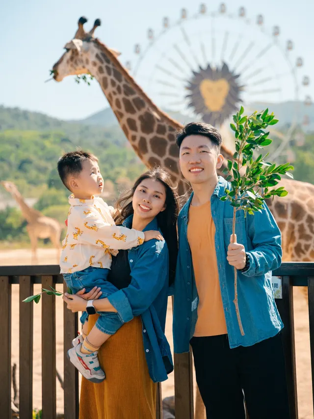 在清遠長隆拍到了絕美親子照 在清遠長隆拍到了絕美親子照