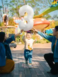 在清遠長隆拍到了絕美親子照